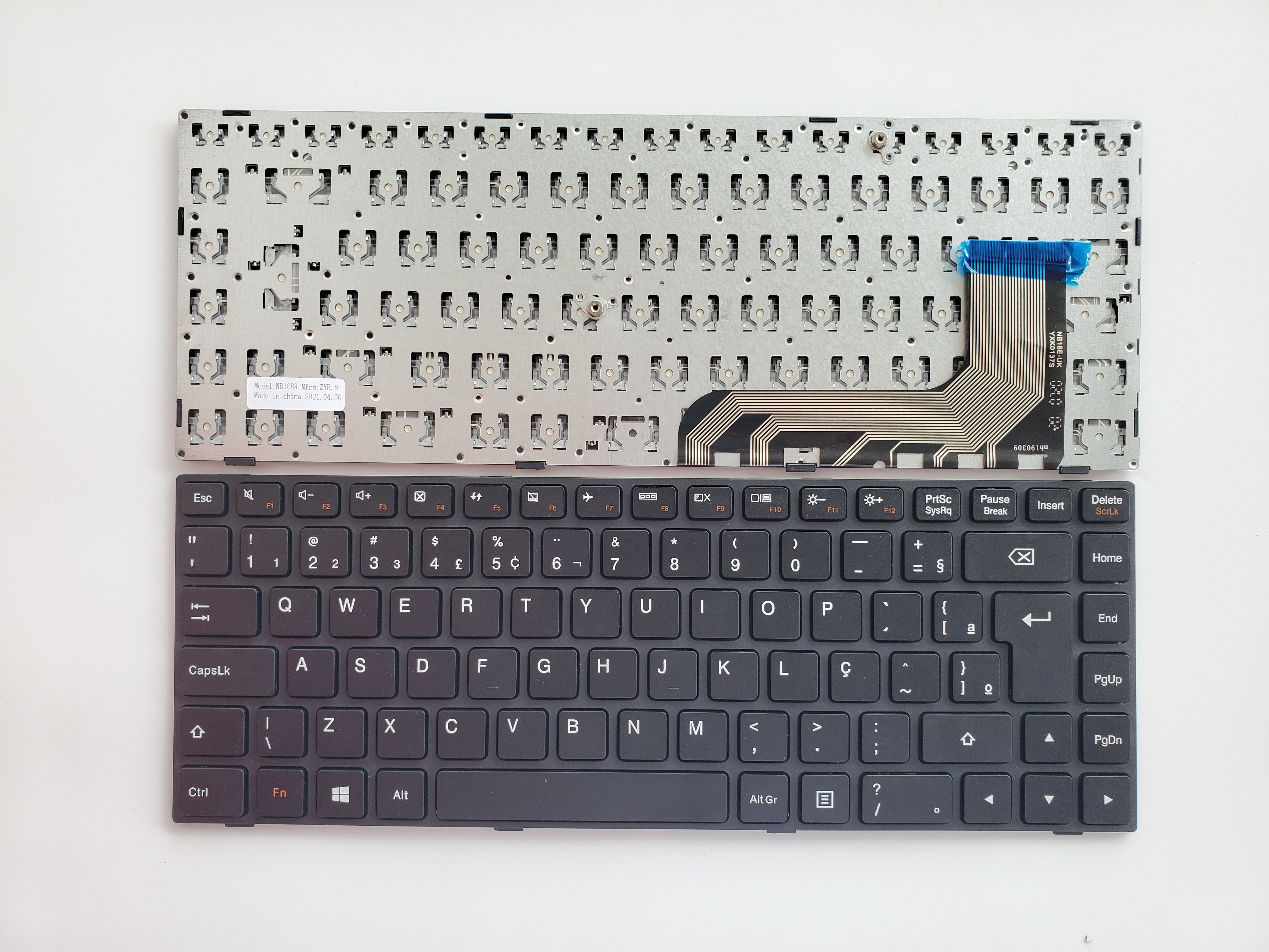 Picture of New Replacement Laptop Keyboard For LENOVO 100-15IBY short-term BLACK FRAME BLACK (OEM) BR Layout